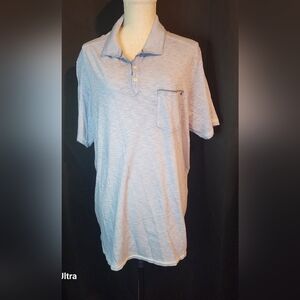 Tommy Bahama XL Gray Polo with Pocket